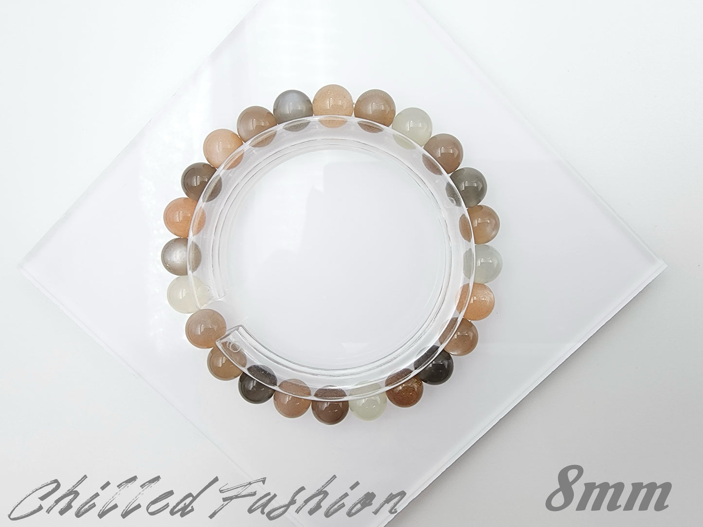 [Bracelet] Mixed Color Moonstone Bracelet