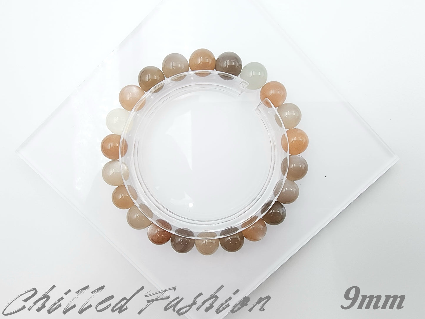 [Bracelet] Mixed Color Moonstone Bracelet