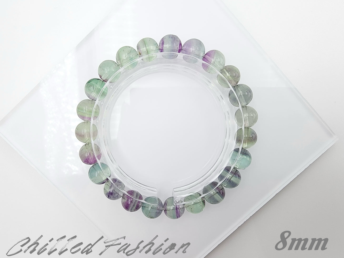 [Bracelet] Dreamy Rainbow Fluorite Bracelet