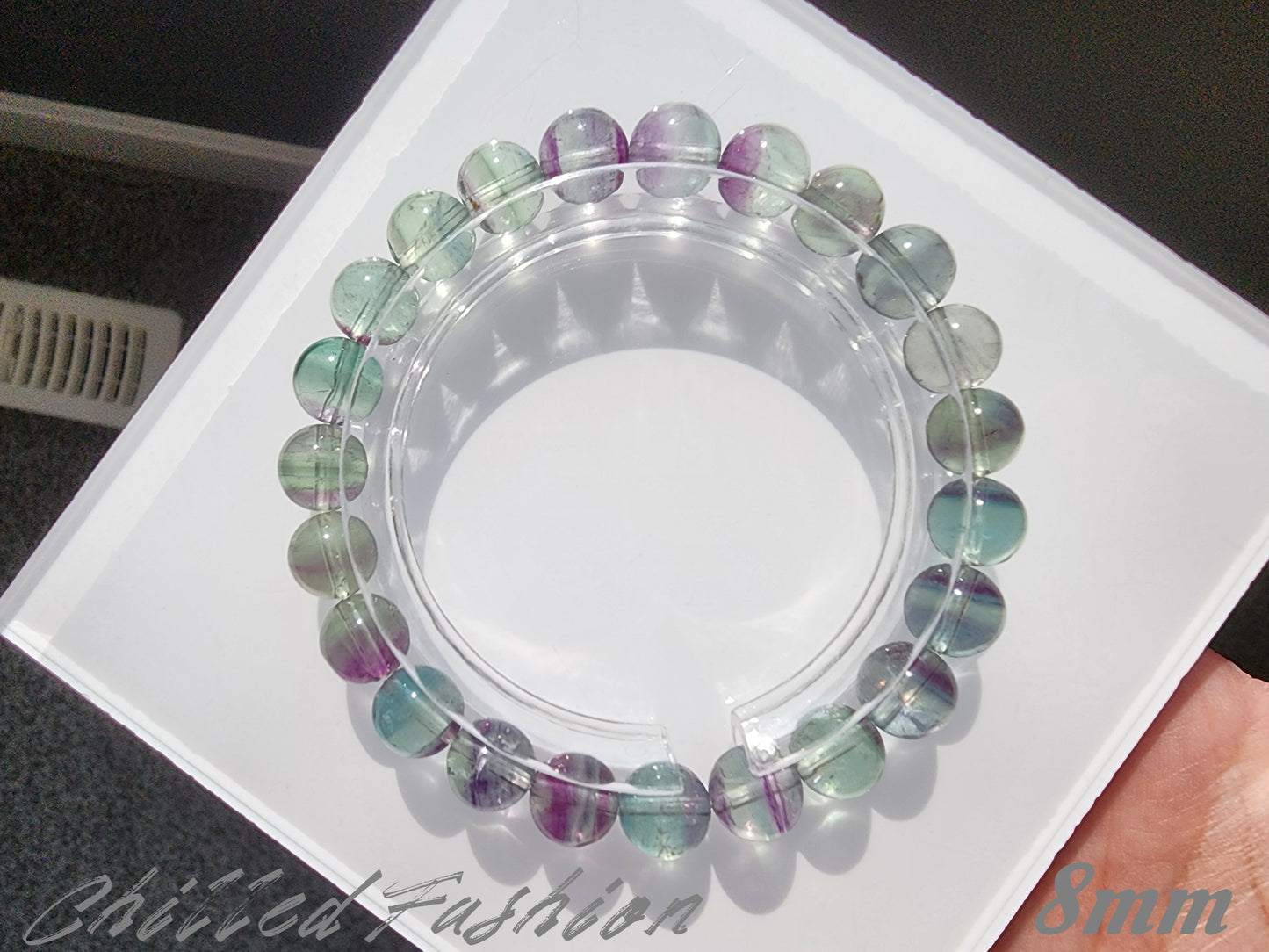 [Bracelet] Dreamy Rainbow Fluorite Bracelet