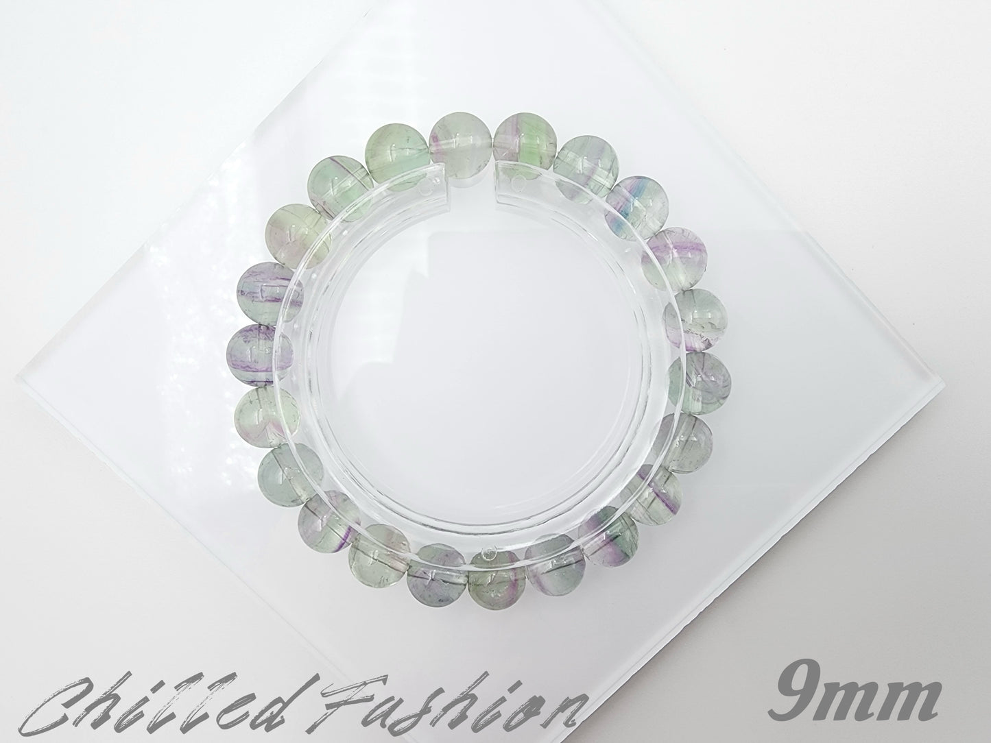 [Bracelet] Dreamy Rainbow Fluorite Bracelet