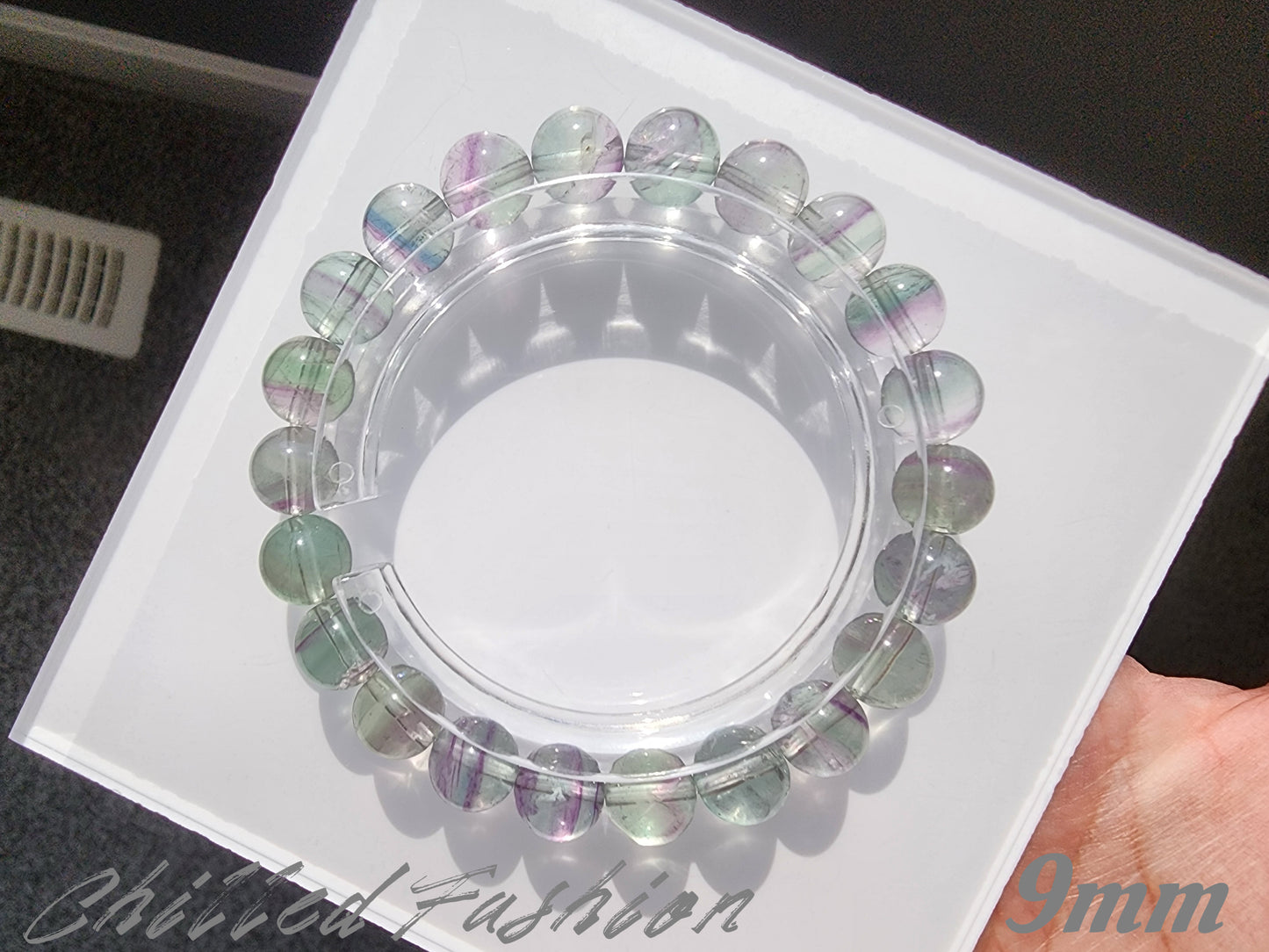 [Bracelet] Dreamy Rainbow Fluorite Bracelet