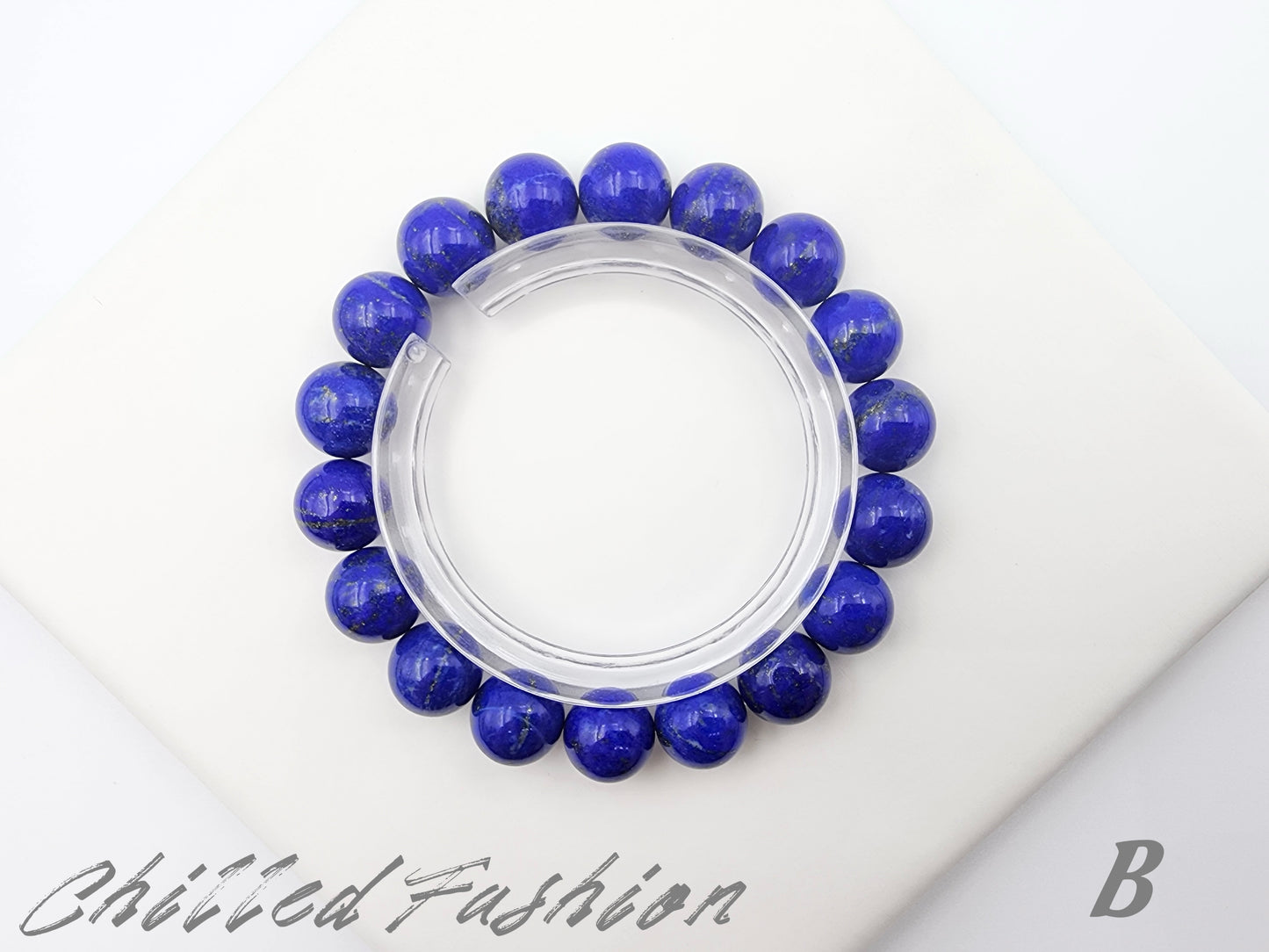 [Bracelet] 11mm Lapis Lazuli Bracelet