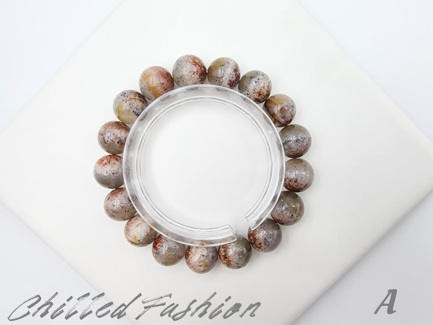 [Bracelet] 12mm Rare Auralite 23 Crystal Bracelet