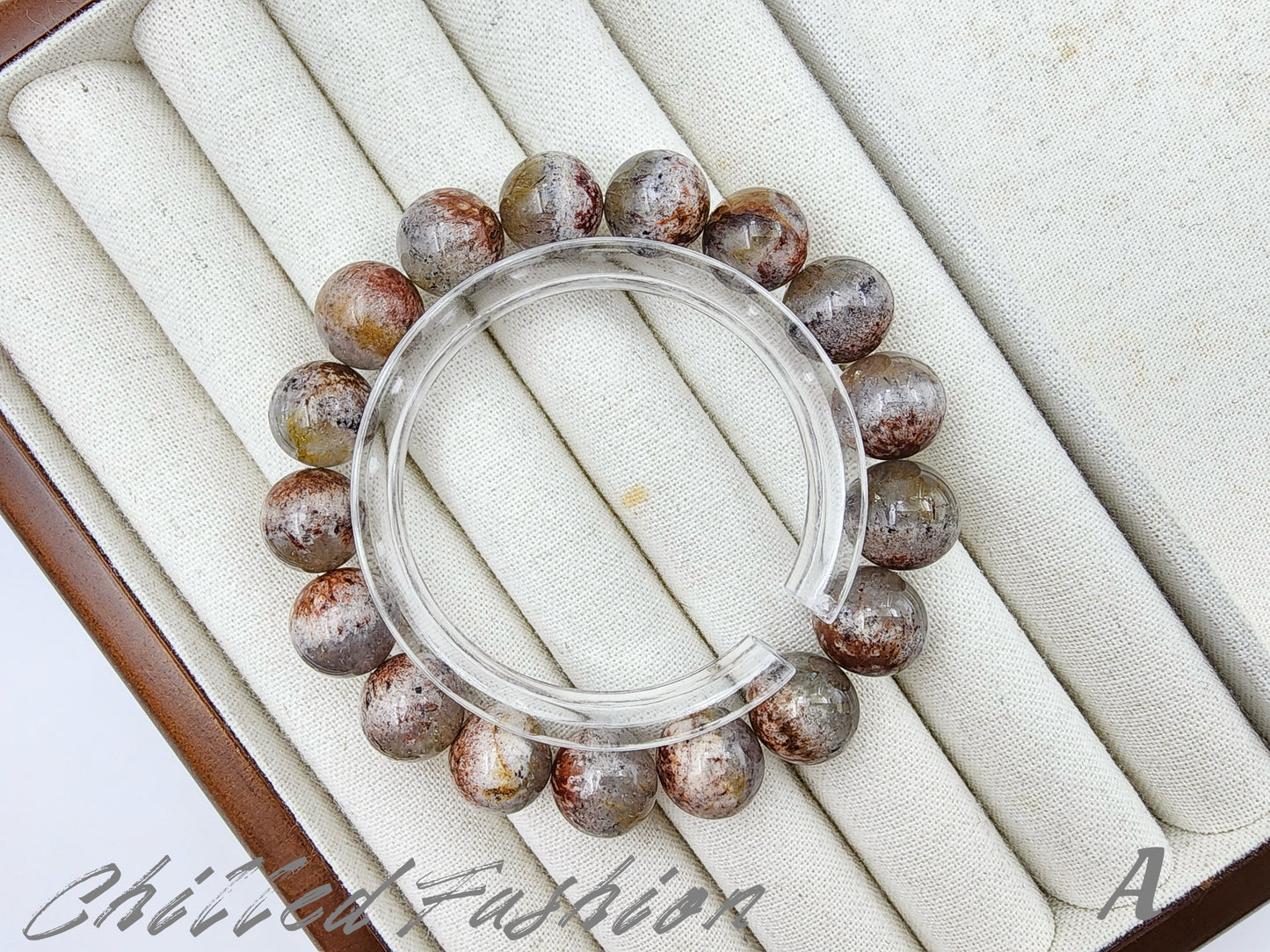 [Bracelet] 12mm Rare Auralite 23 Crystal Bracelet