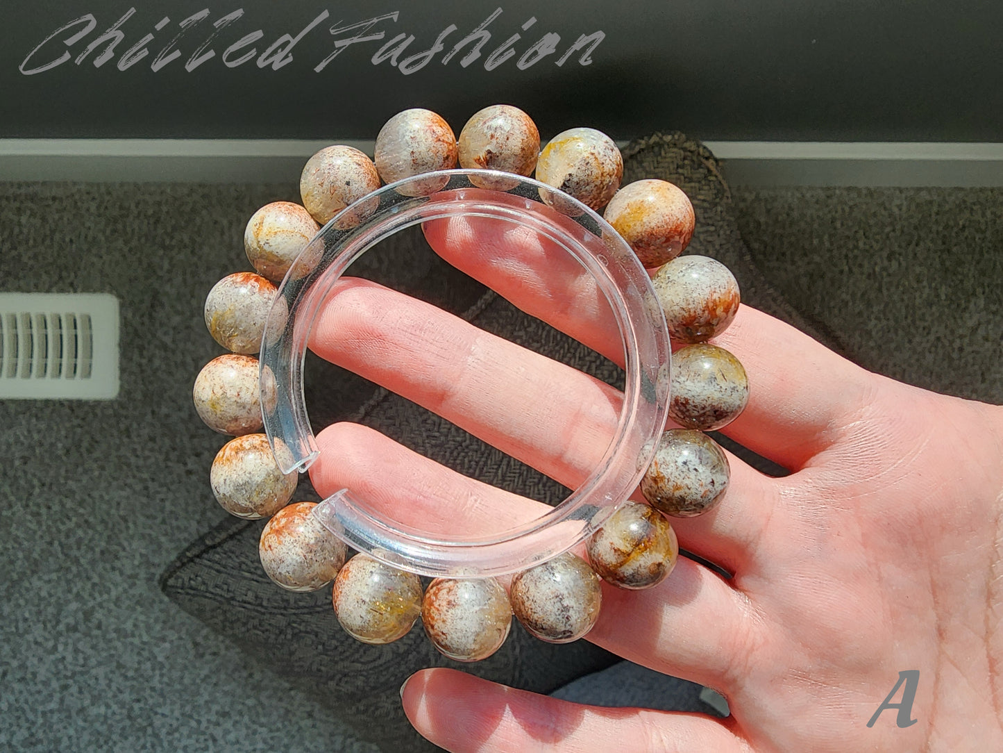 [Bracelet] 12mm Rare Auralite 23 Crystal Bracelet