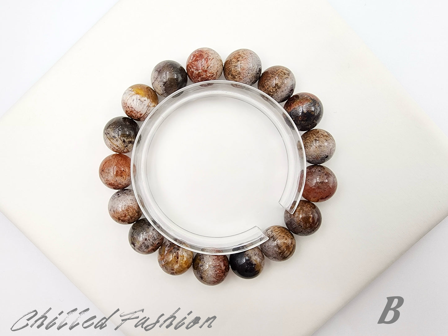 [Bracelet] 12mm Rare Auralite 23 Crystal Bracelet