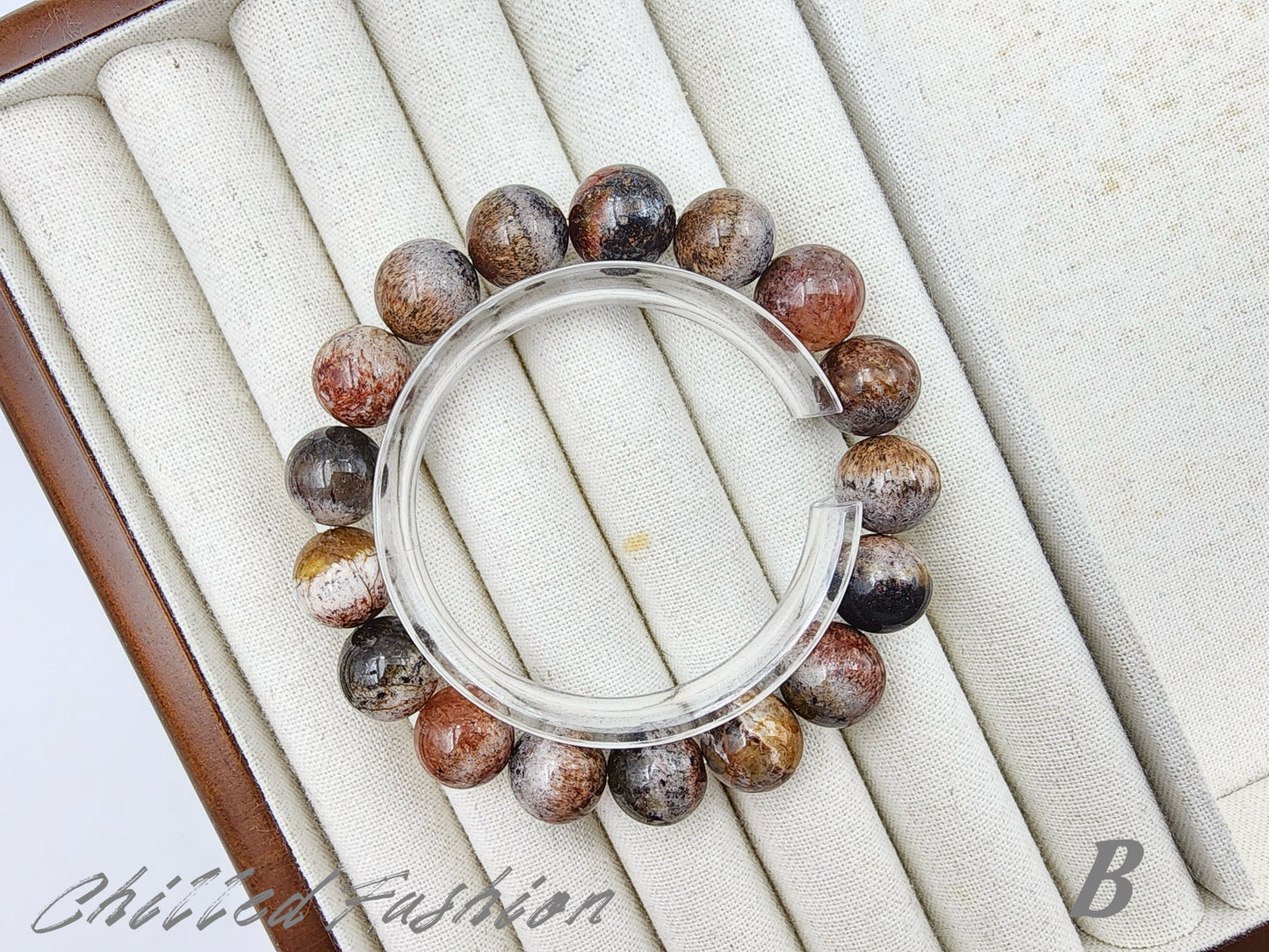 [Bracelet] 12mm Rare Auralite 23 Crystal Bracelet