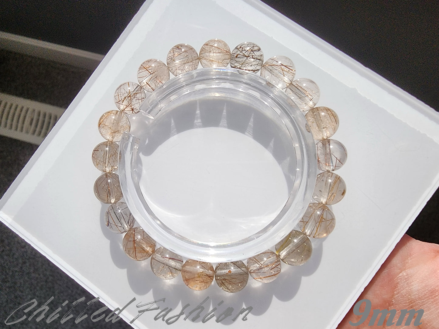 [Bracelet] Natural Rutilated Quartz Bracelet