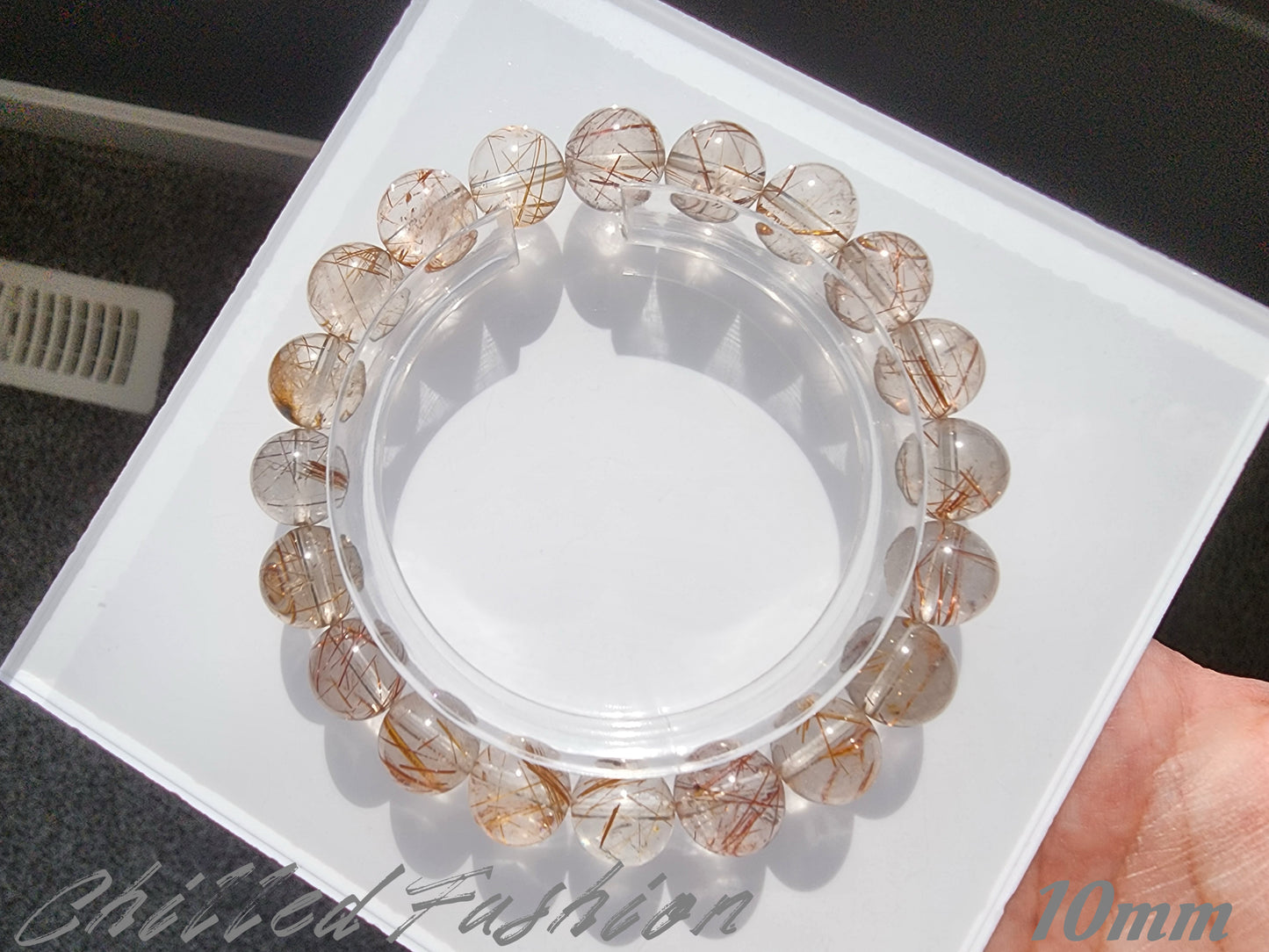 [Bracelet] Natural Rutilated Quartz Bracelet