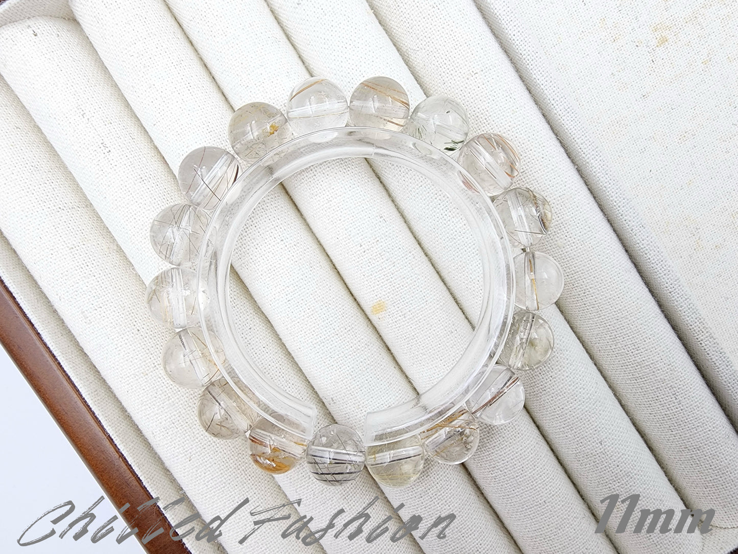 [Bracelet] Natural Rutilated Quartz Bracelet
