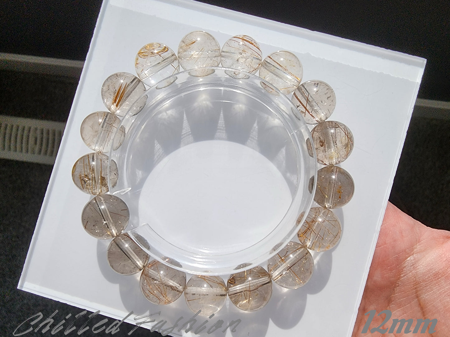[Bracelet] Natural Rutilated Quartz Bracelet