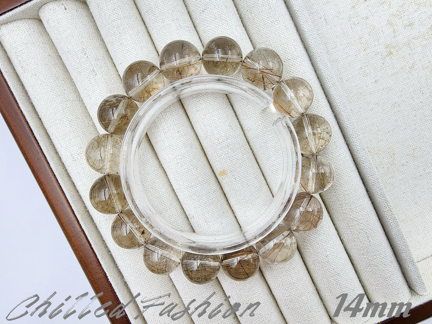 [Bracelet] Natural Rutilated Quartz Bracelet