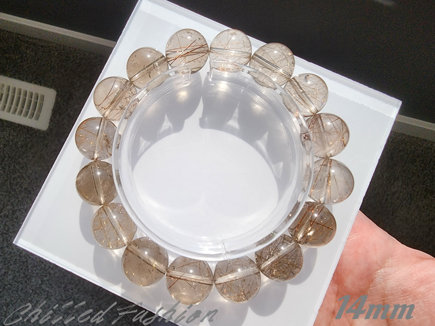 [Bracelet] Natural Rutilated Quartz Bracelet