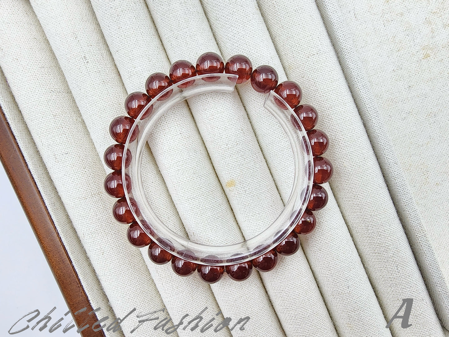 [Bracelet] 8mm Spessartine Garnet Bracelet