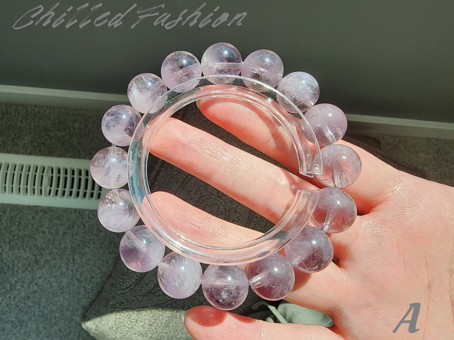 [Bracelet] 13mm Purple Rabbit Hair Amethyst Bracelet