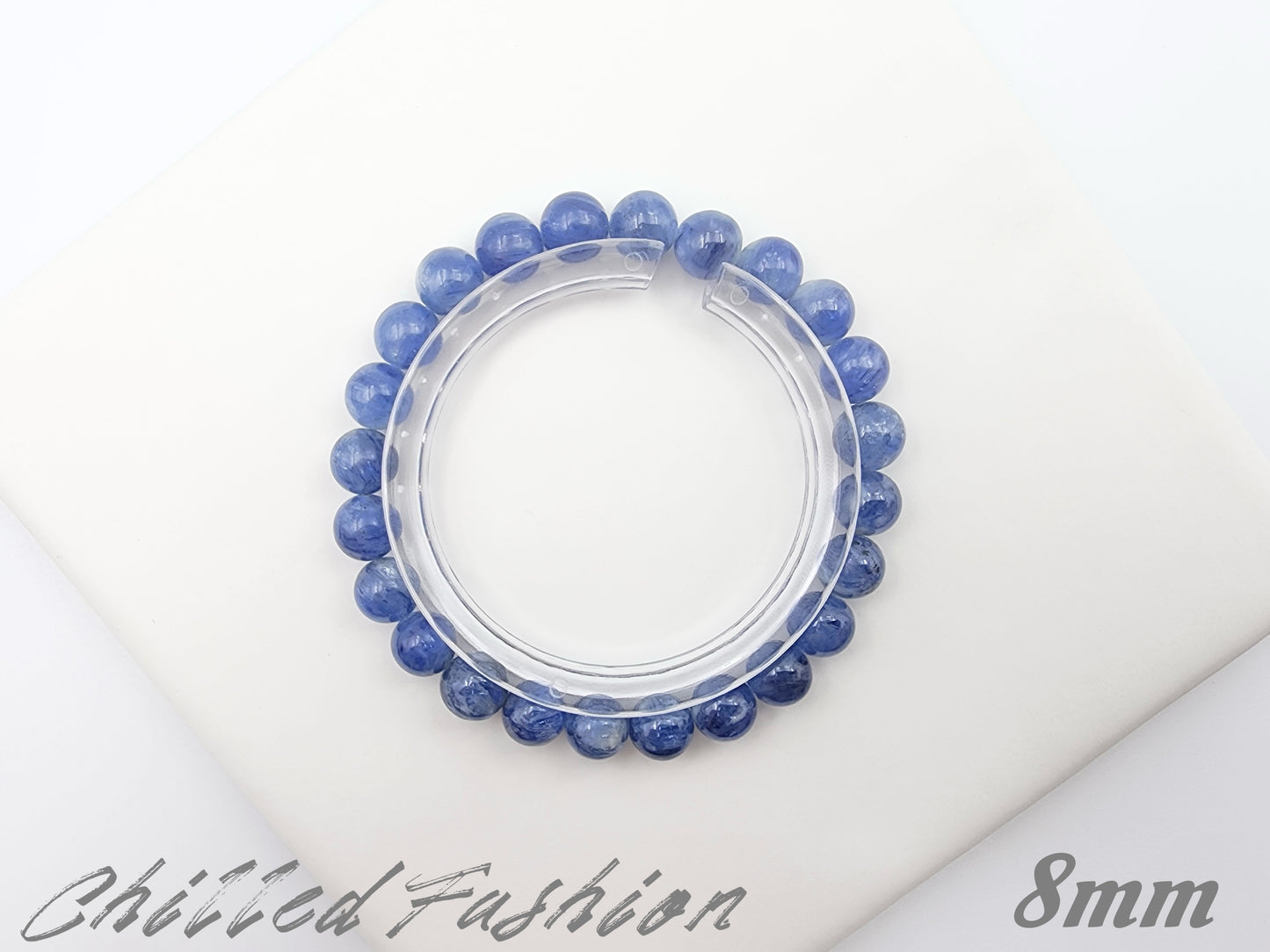 [Bracelet] Kyanite Beaded Bracelet - Elegant and Healing