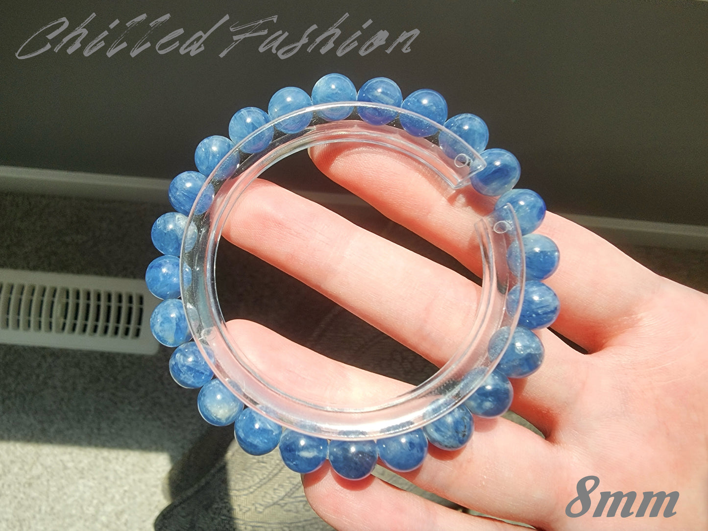 [Bracelet] Kyanite Beaded Bracelet - Elegant and Healing