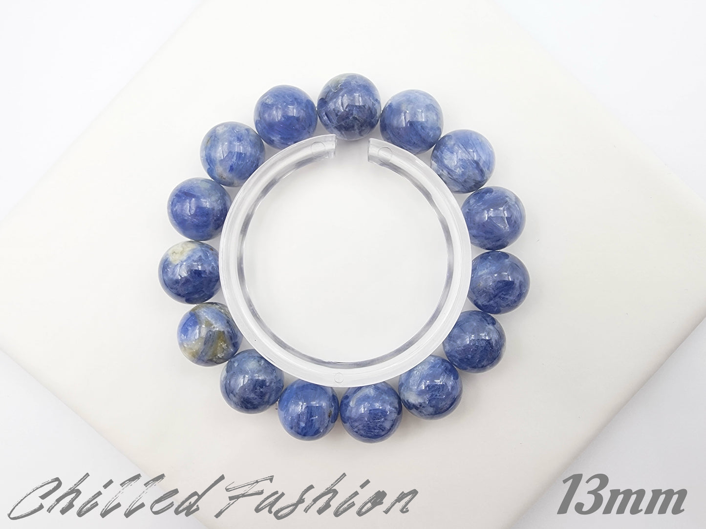 [Bracelet] Kyanite Beaded Bracelet - Elegant and Healing