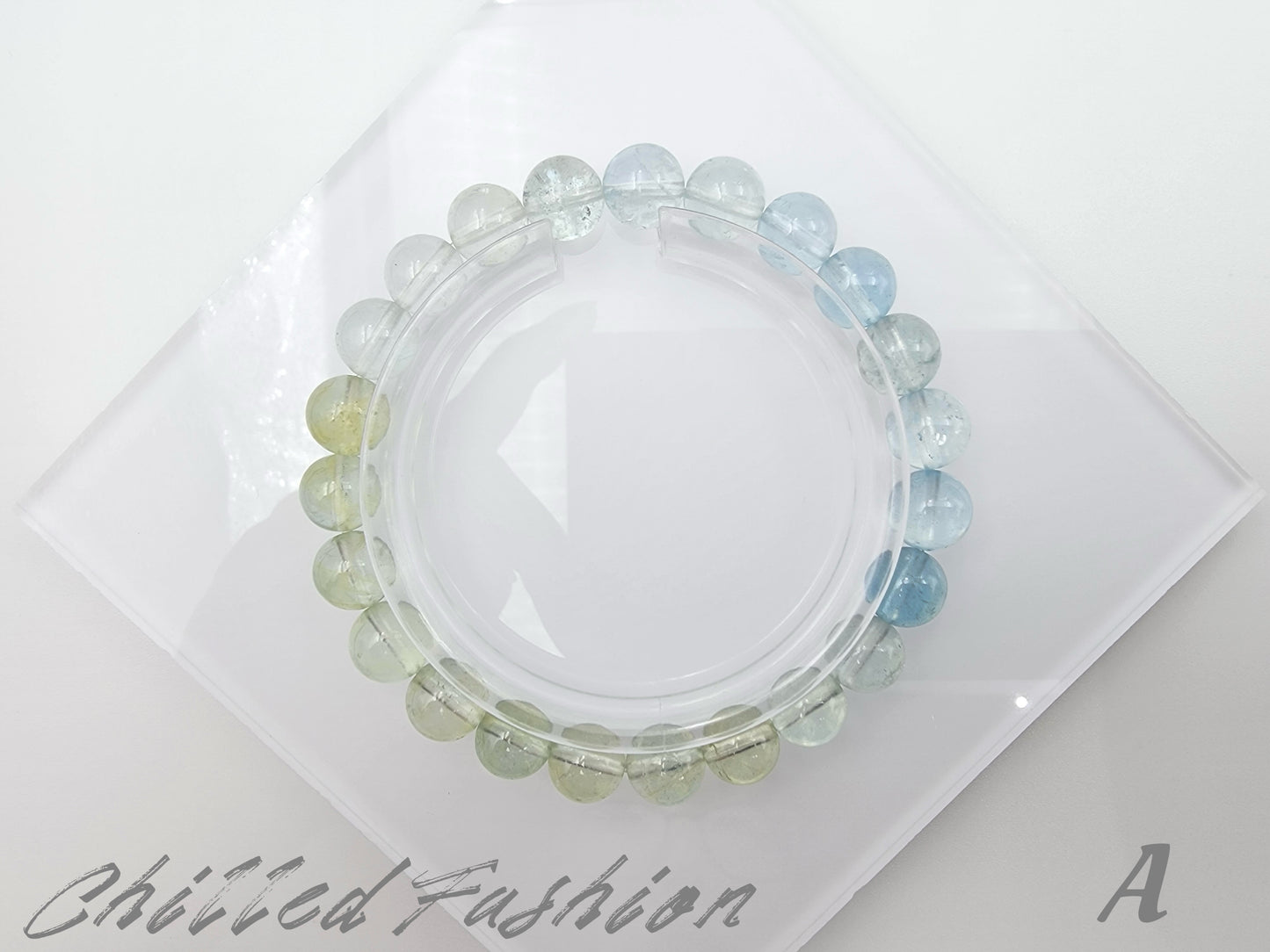 [Bracelet] 8mm Beryl Aquamarine Bracelet