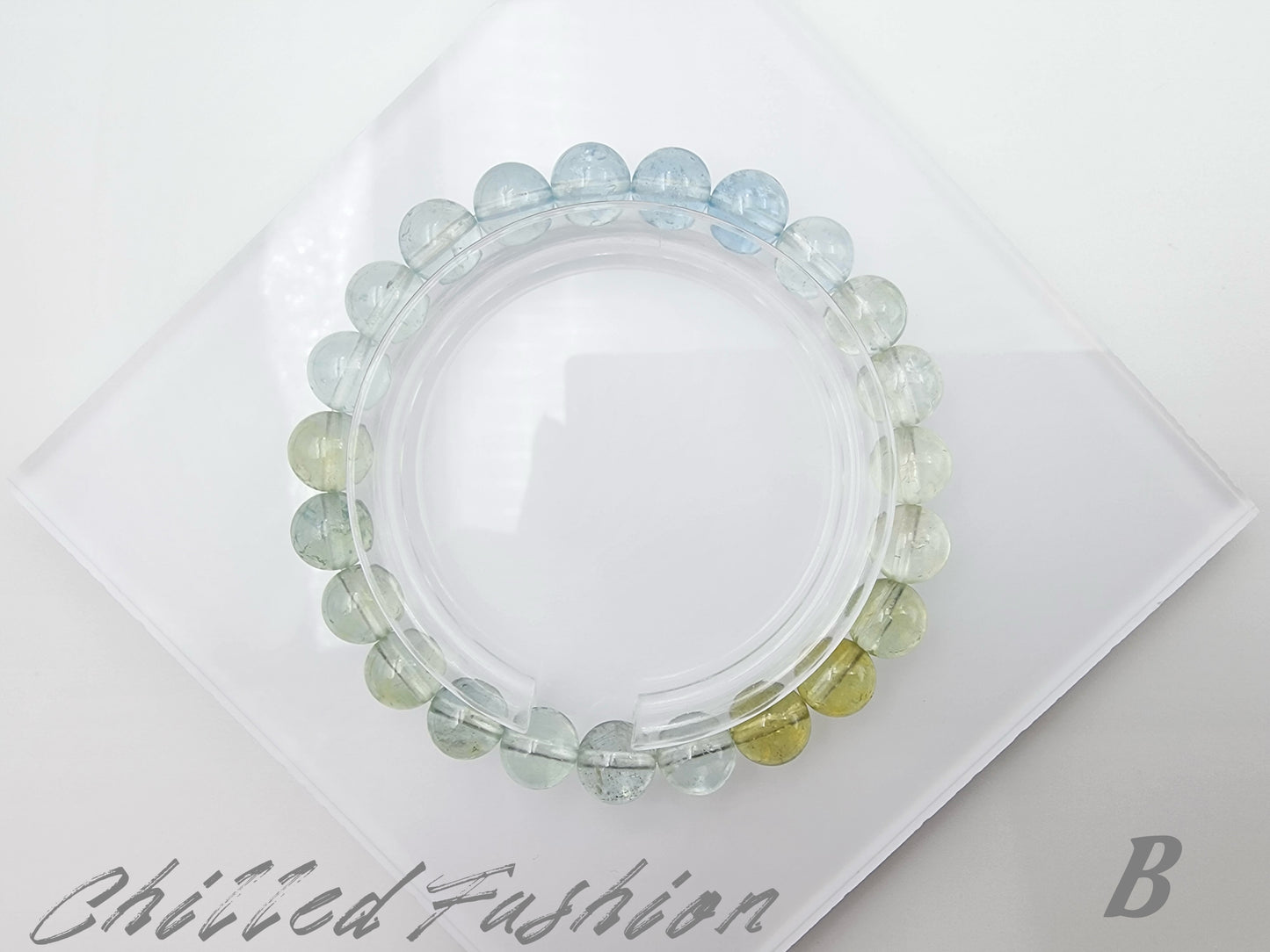 [Bracelet] 8mm Beryl Aquamarine Bracelet