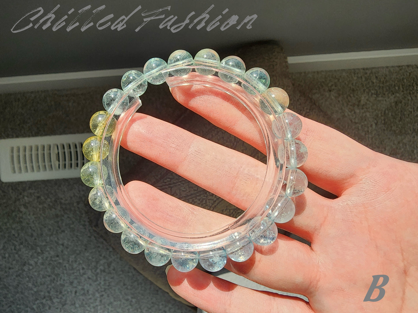 [Bracelet] 8mm Beryl Aquamarine Bracelet