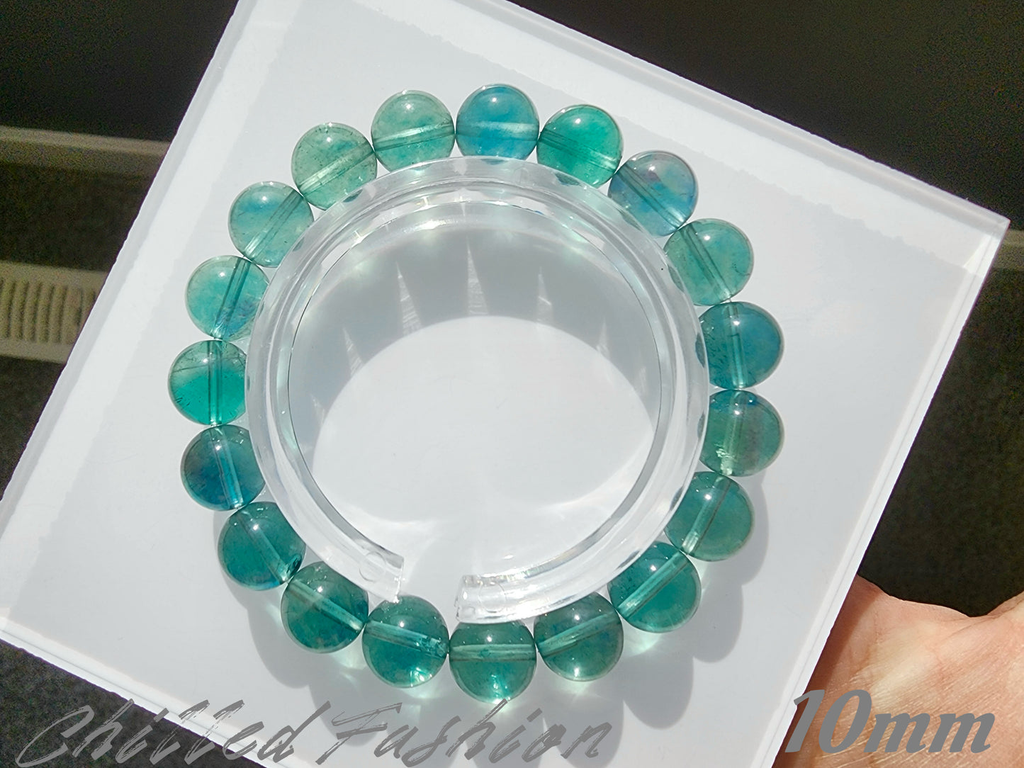 [Bracelet] Healing Crystal Blue-Green Fluorite Bracelet
