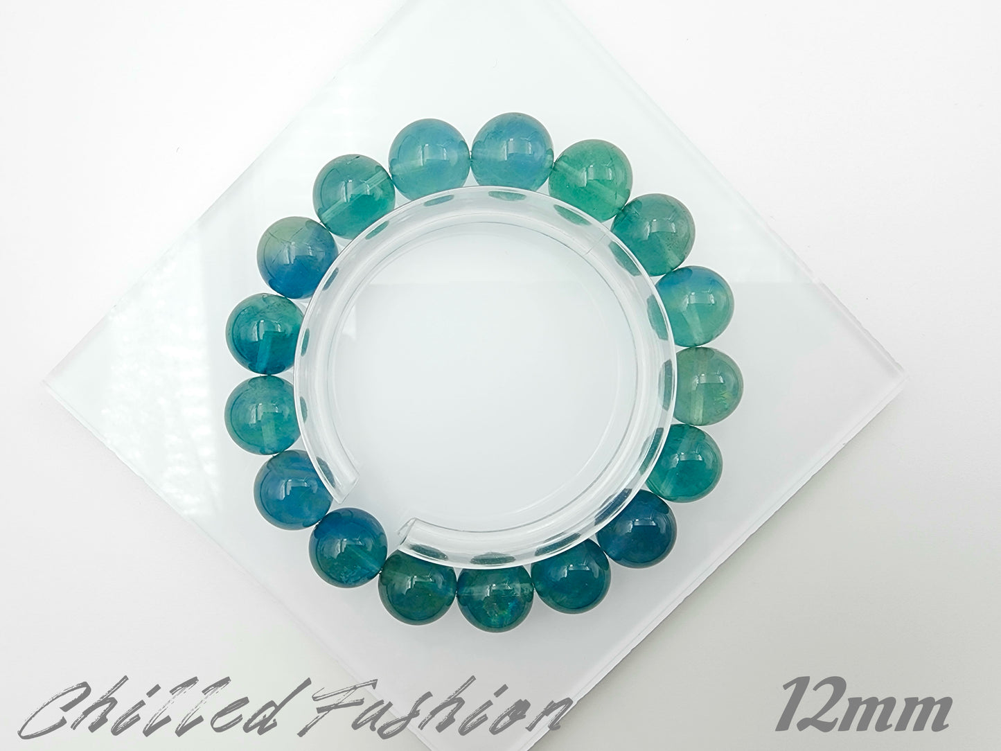 [Bracelet] Healing Crystal Blue-Green Fluorite Bracelet