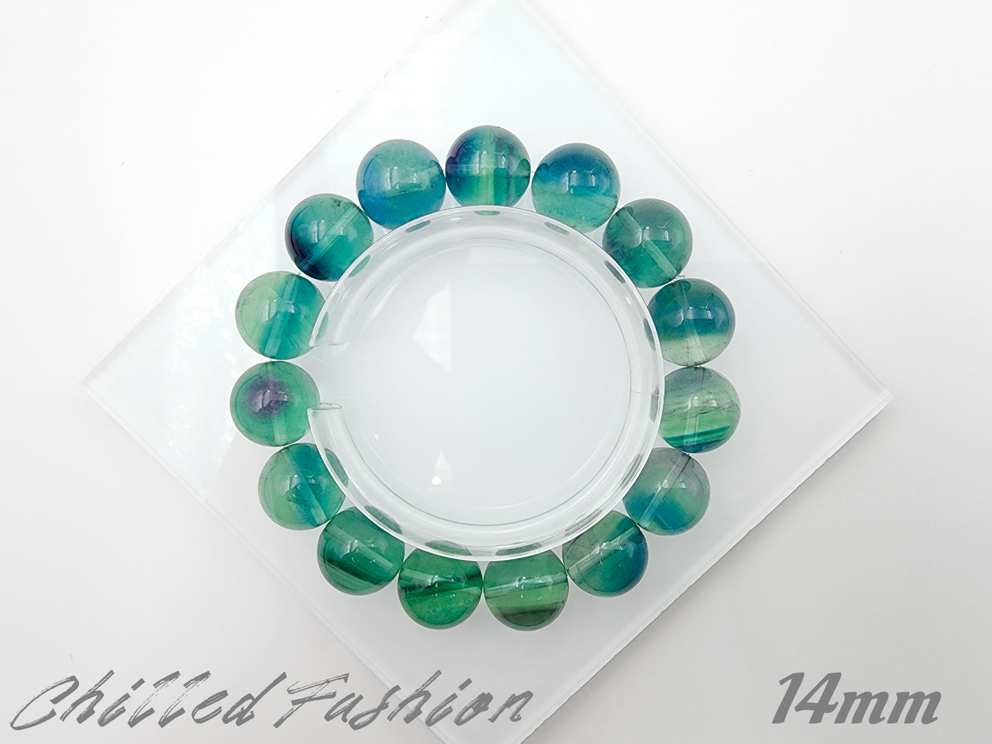[Bracelet] Healing Crystal Blue-Green Fluorite Bracelet