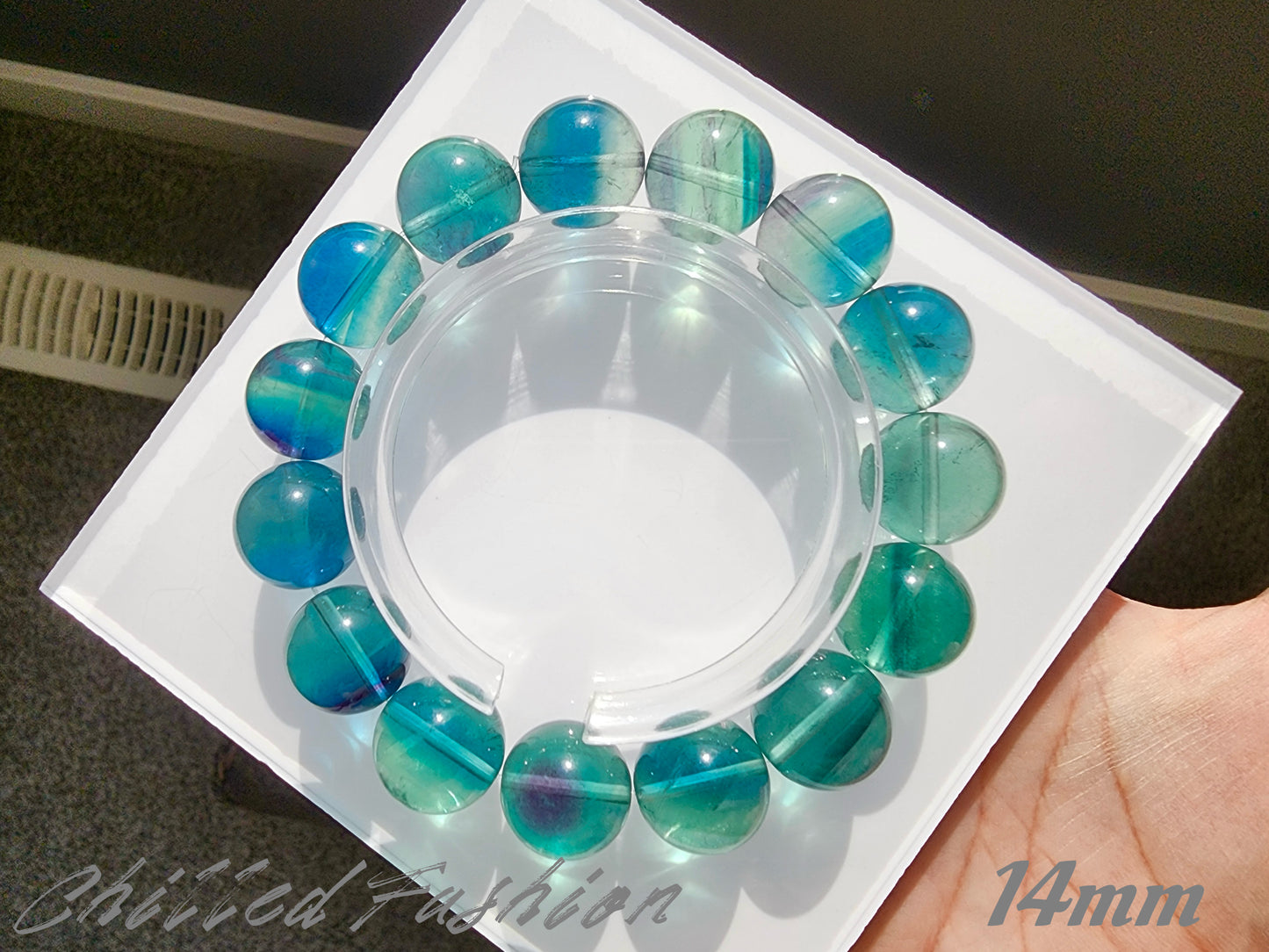 [Bracelet] Healing Crystal Blue-Green Fluorite Bracelet
