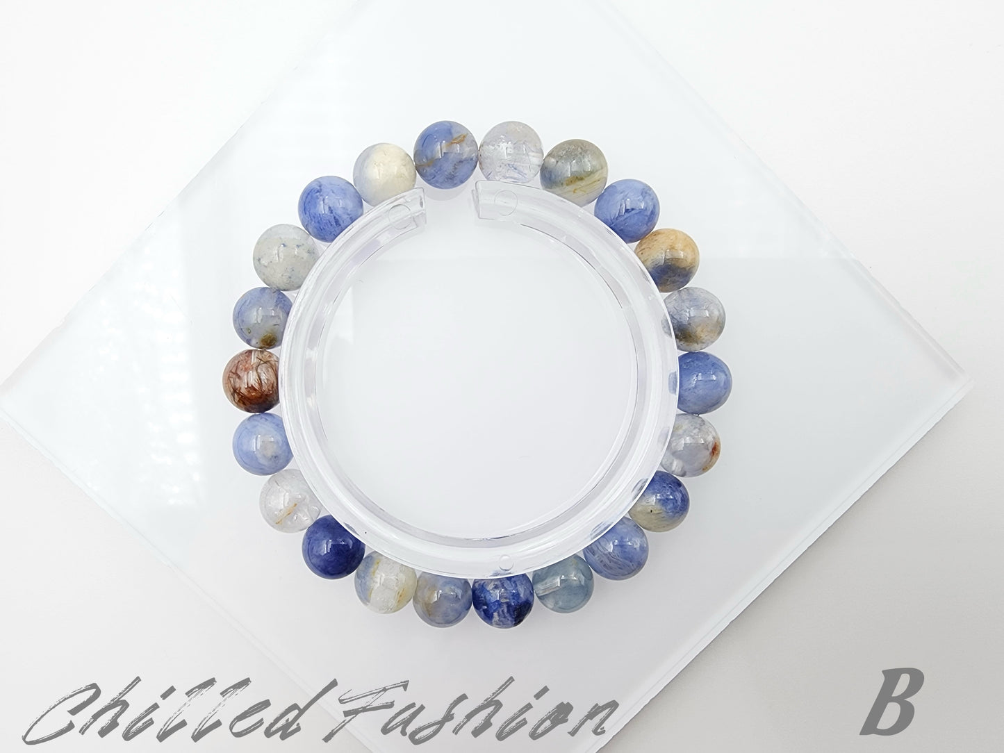 [Bracelet] 8mm Dreamy Creamy Dumortierite Bracelet