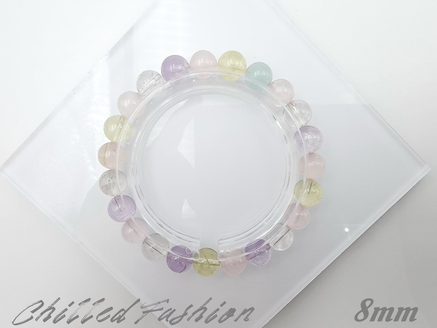 [Bracelet] Elegant Gemstone Bracelets - Clear Quartz, Rose Quartz, Lemon Quartz, Aquamarine, Amethyst - Healing Crystal Jewelry