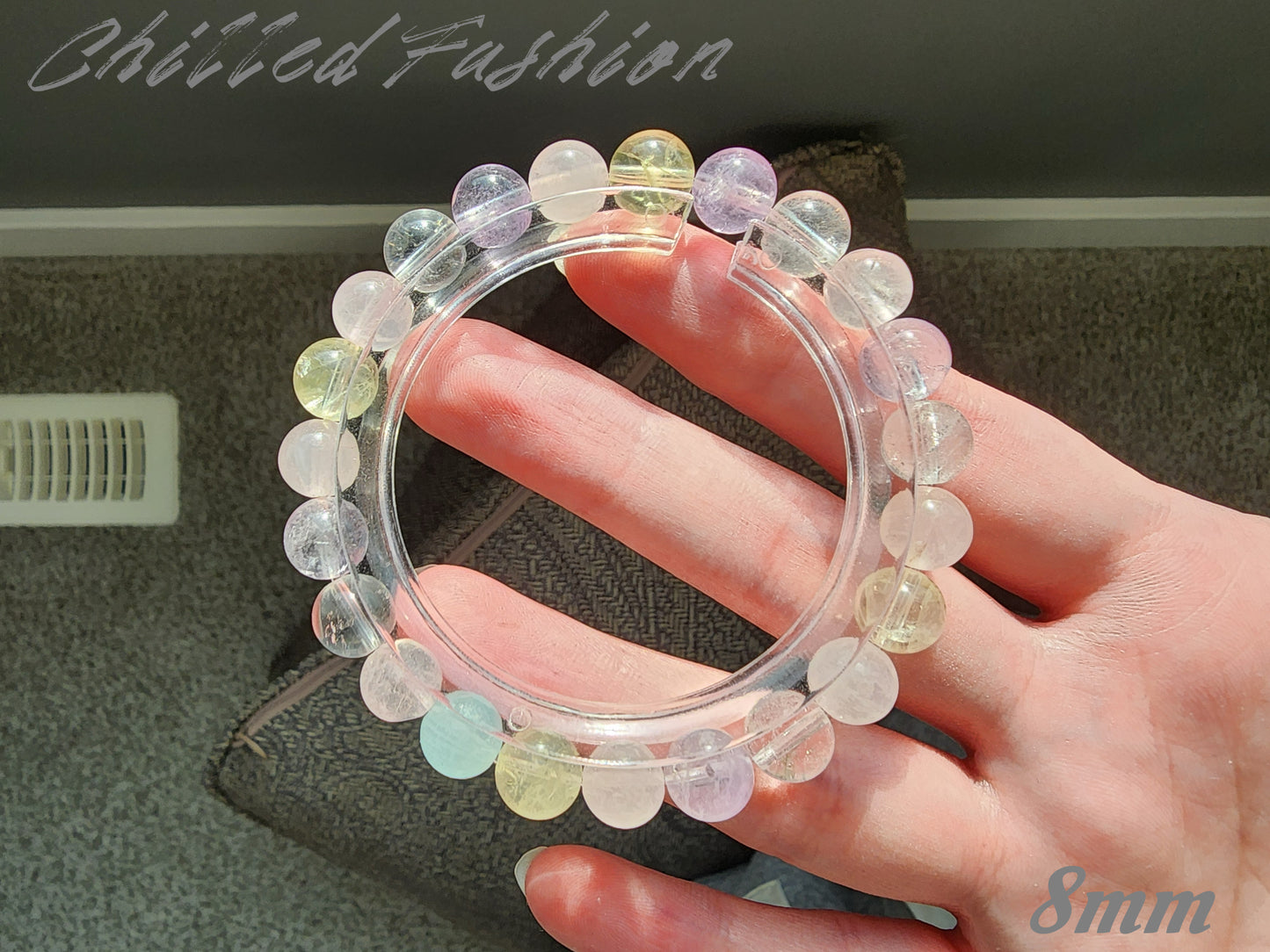 [Bracelet] Elegant Gemstone Bracelets - Clear Quartz, Rose Quartz, Lemon Quartz, Aquamarine, Amethyst - Healing Crystal Jewelry