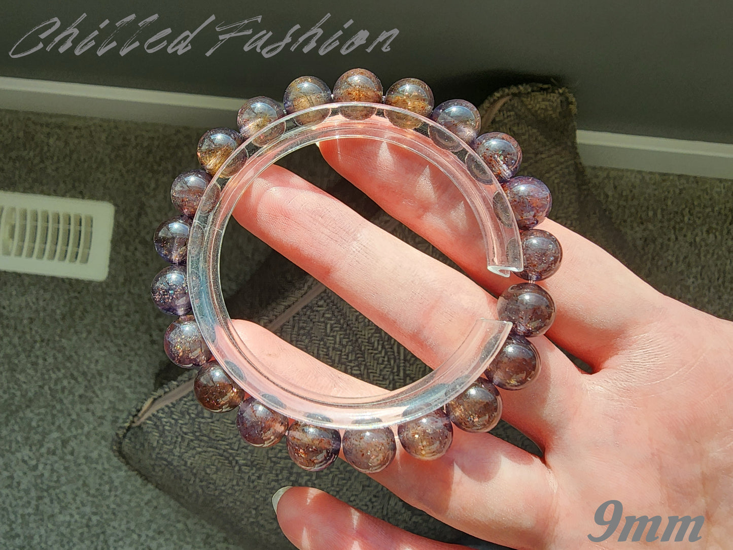 [Bracelet] Natural Bloodshot Iolite Bracelet