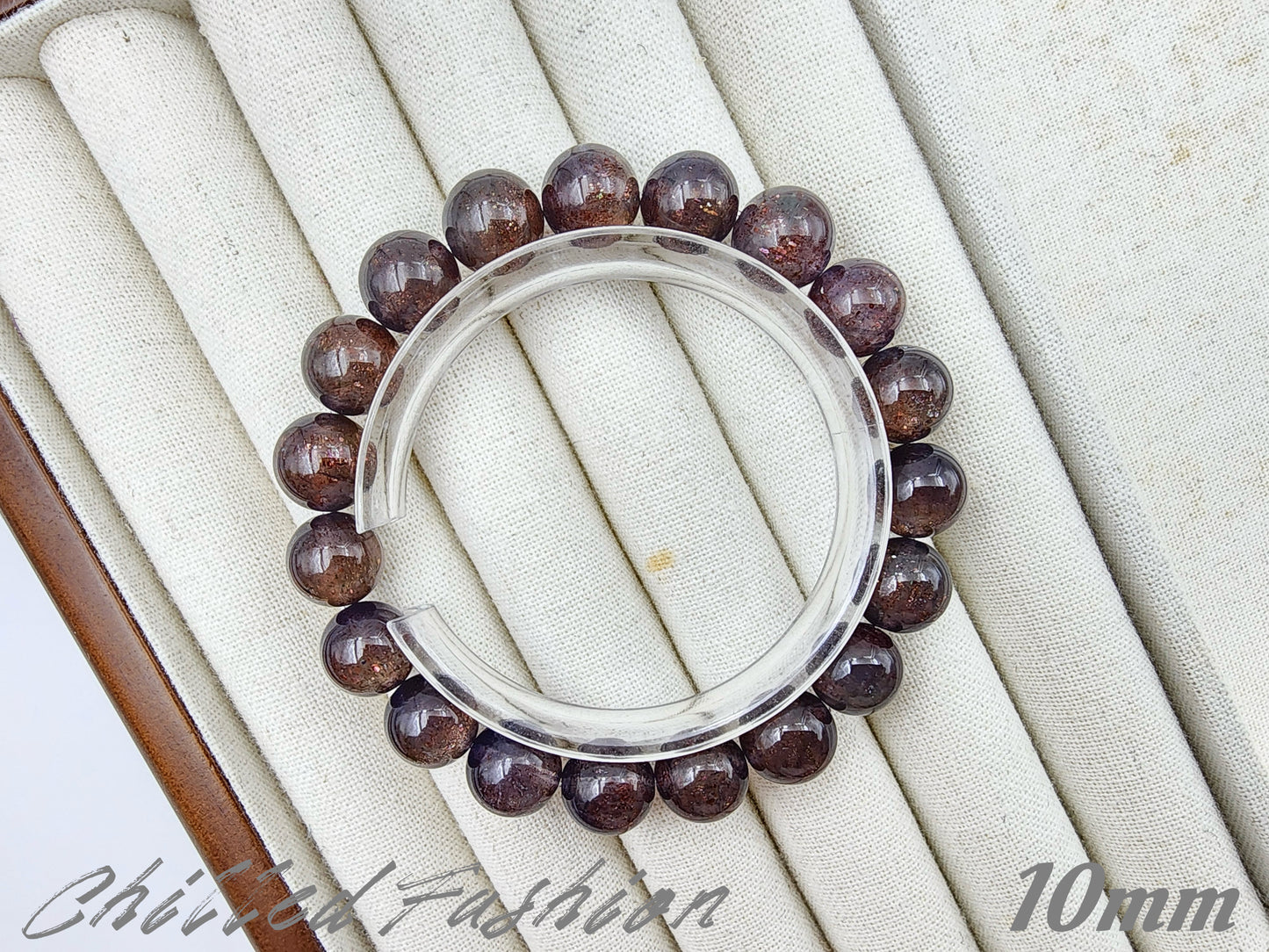 [Bracelet] Natural Bloodshot Iolite Bracelet