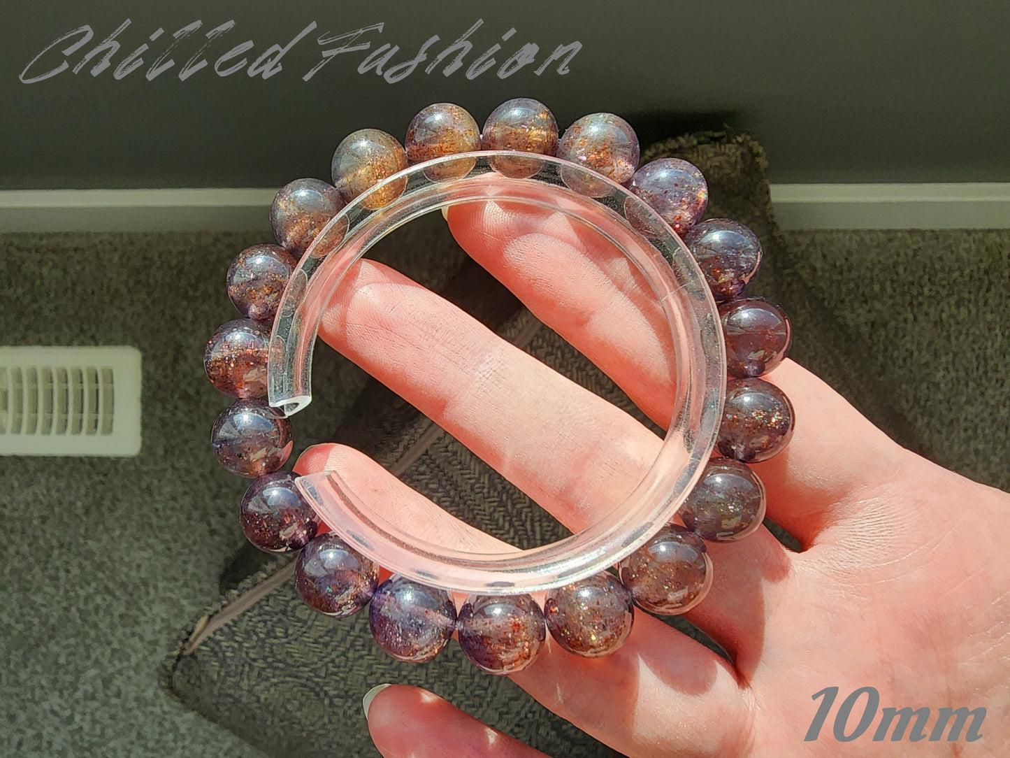 [Bracelet] Natural Bloodshot Iolite Bracelet
