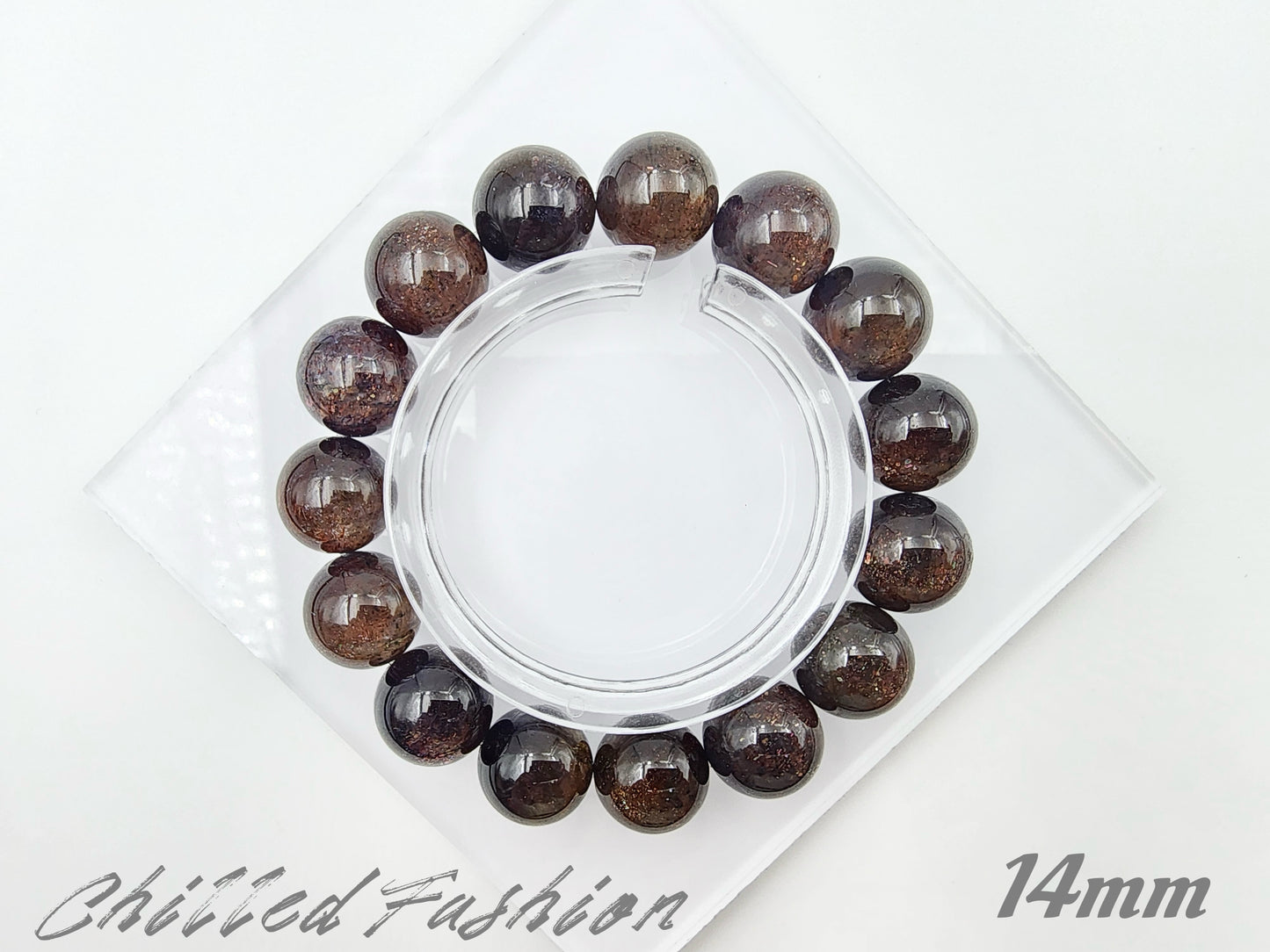 [Bracelet] Natural Bloodshot Iolite Bracelet