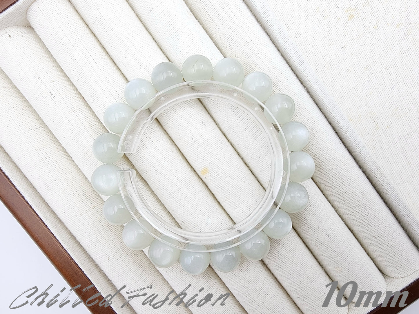 [Bracelet] Green-Tone Moonstone Bracelet