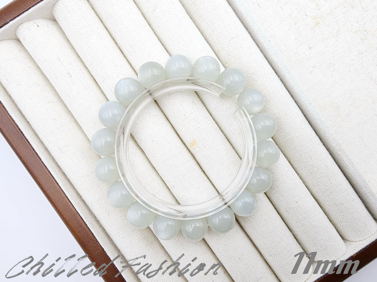 [Bracelet] Green-Tone Moonstone Bracelet