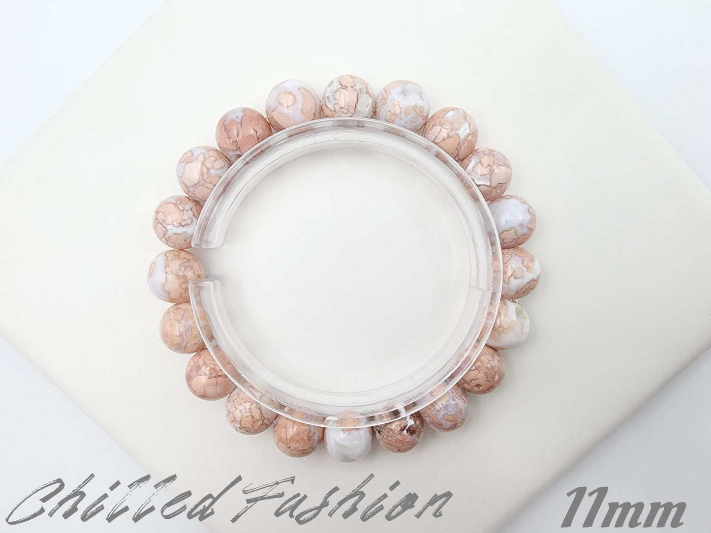 [Bracelet] Peach Blossom Chalcedony Bracelet