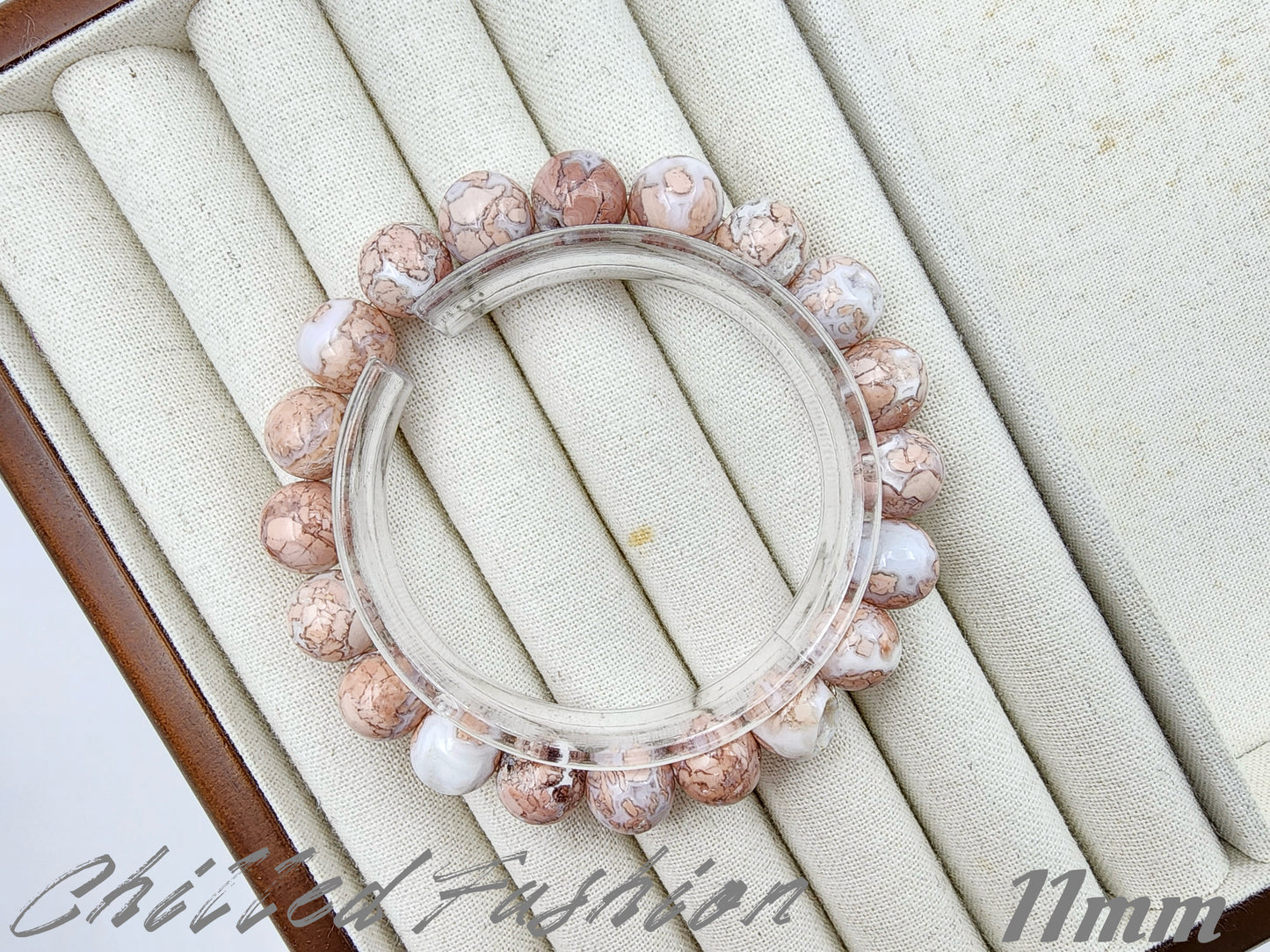 [Bracelet] Peach Blossom Chalcedony Bracelet