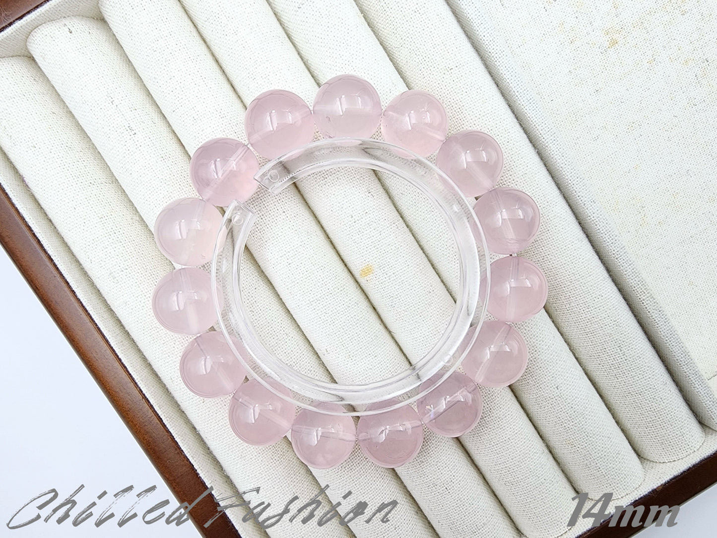 [Bracelet] Natural Mozambique Rose Quartz Bracelet