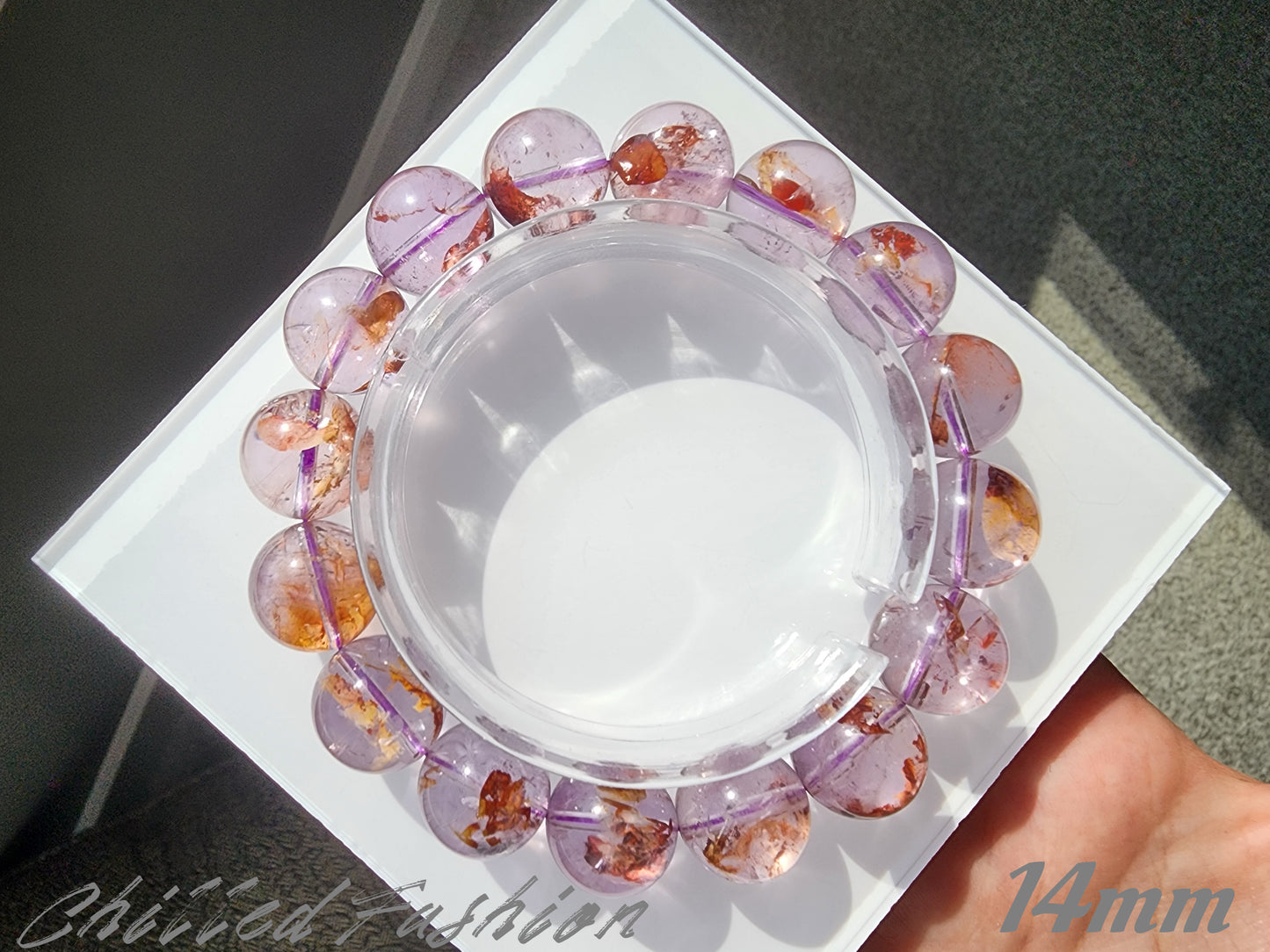 [Bracelet] Hematoid Amethyst Bracelet