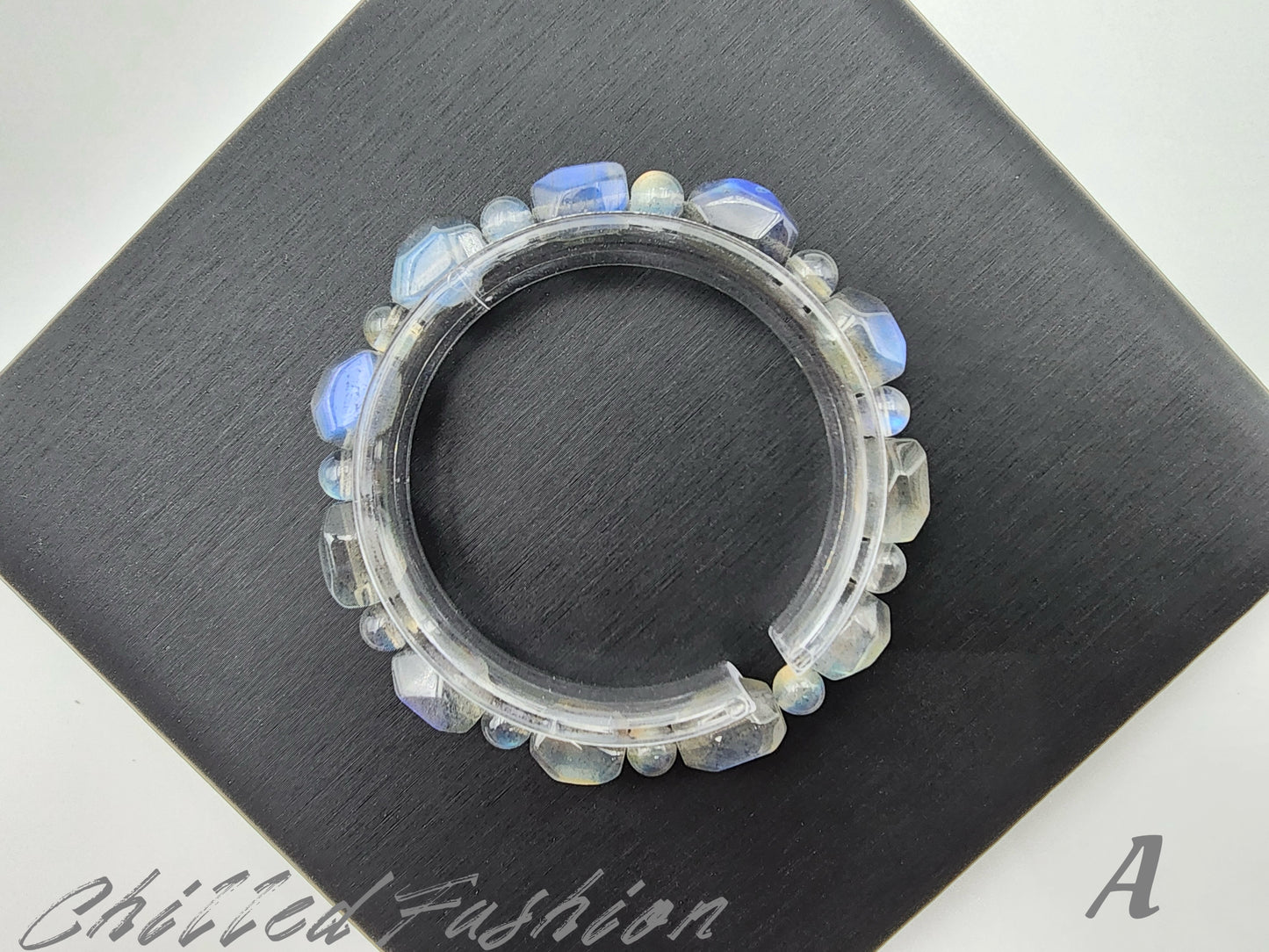 [Bracelet] Labradorite Faceted Nugget Bracelet