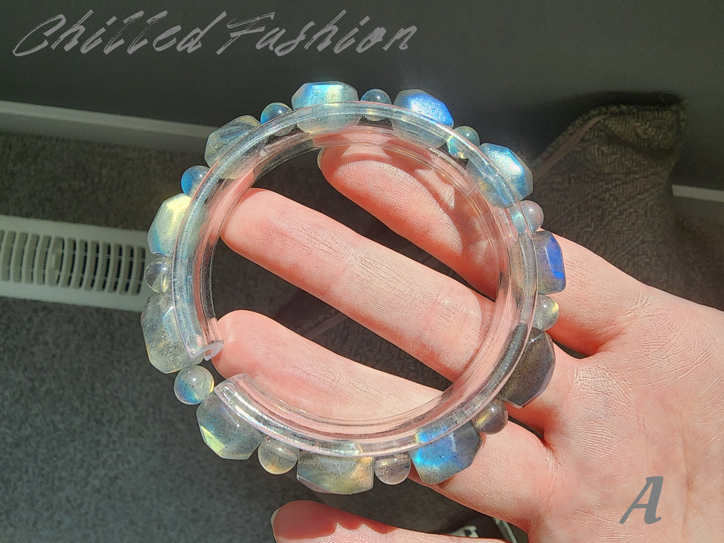 [Bracelet] Labradorite Faceted Nugget Bracelet