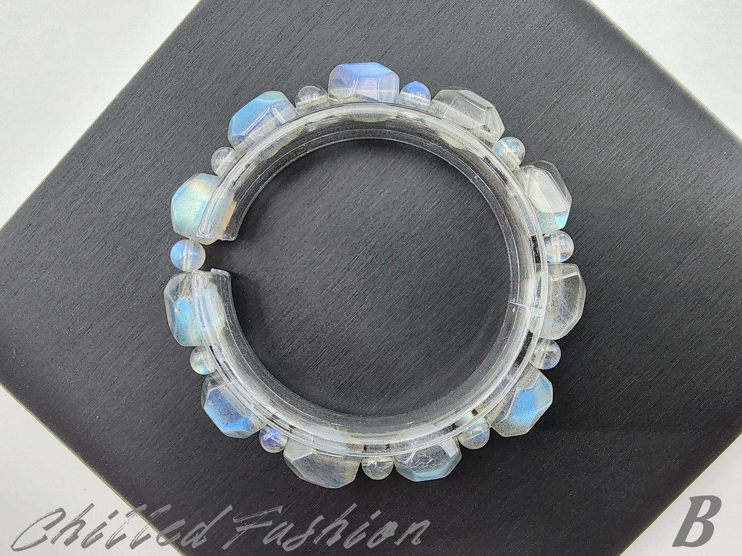 [Bracelet] Labradorite Faceted Nugget Bracelet