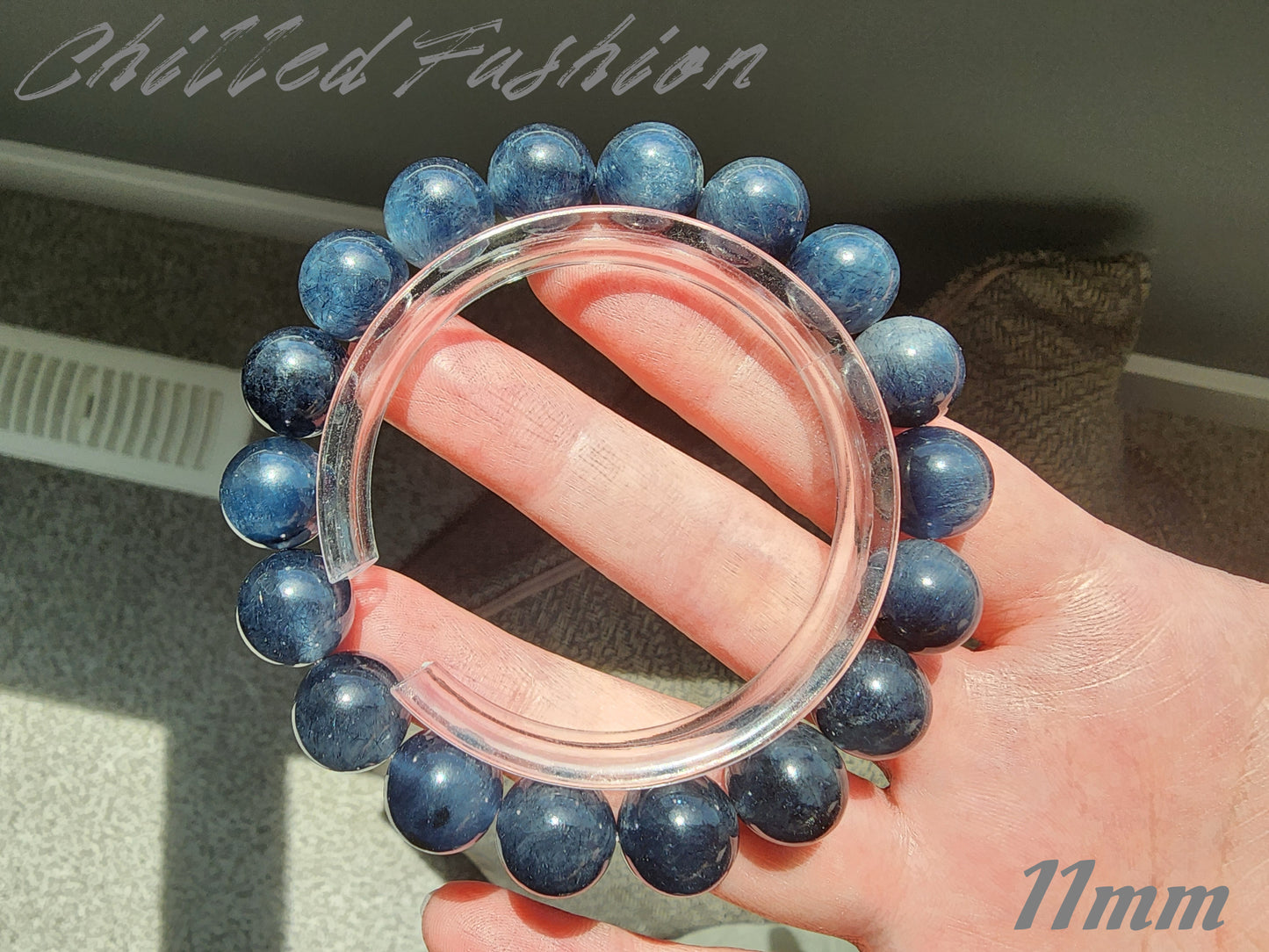 [Bracelet] Blue Rabbit Hair Quartz Bracelet