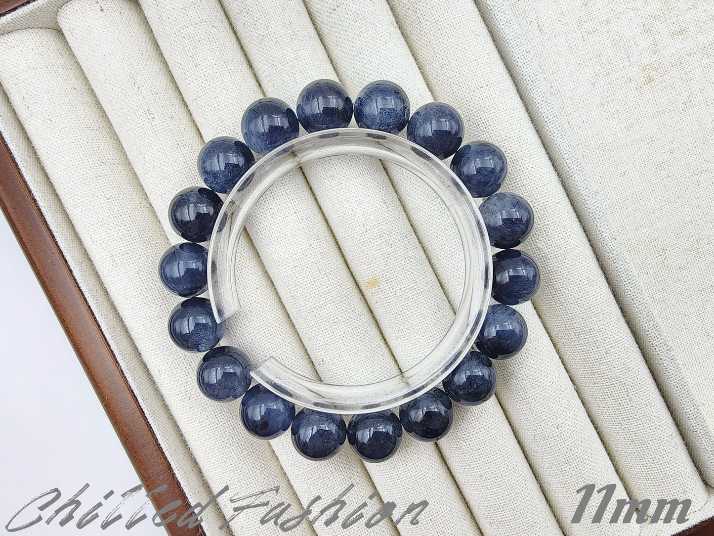 [Bracelet] Blue Rabbit Hair Quartz Bracelet