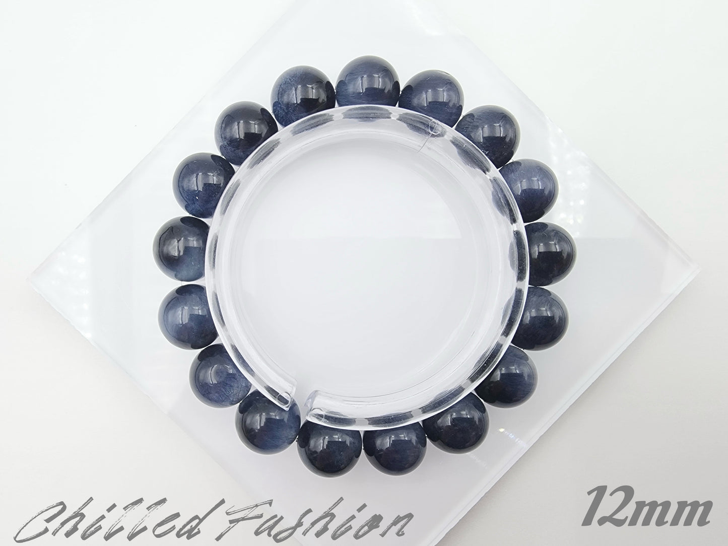 [Bracelet] Blue Rabbit Hair Quartz Bracelet