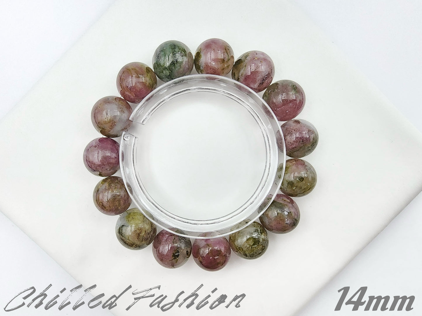 [Bracelet] Watermelon Tourmaline Bracelet